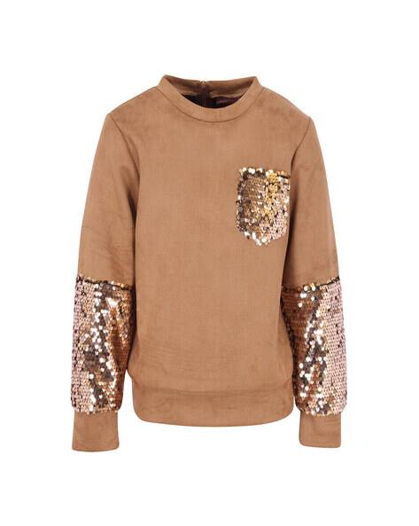 girls brown sweatshirt