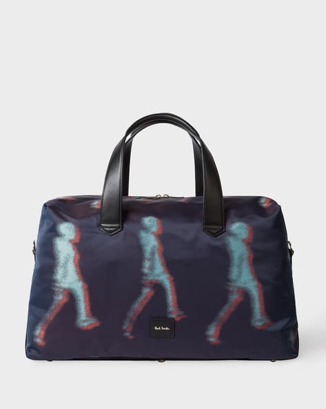 Buy PAUL SMITH Graphic Print Duffle Bag with Detachable Shoulder