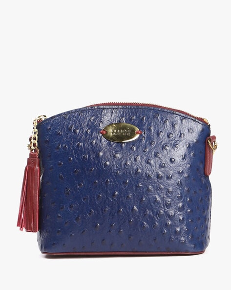 Buy HIDESIGN Women Blue Sling Bag Blue Online @ Best Price in