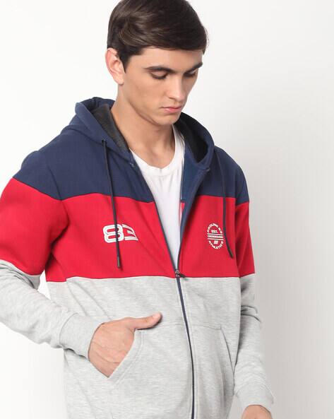 Colourblock Hoodie with Insert Pockets