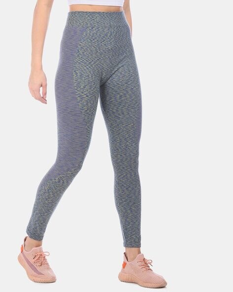 High-Waisted Leggings with Placement Brand Print