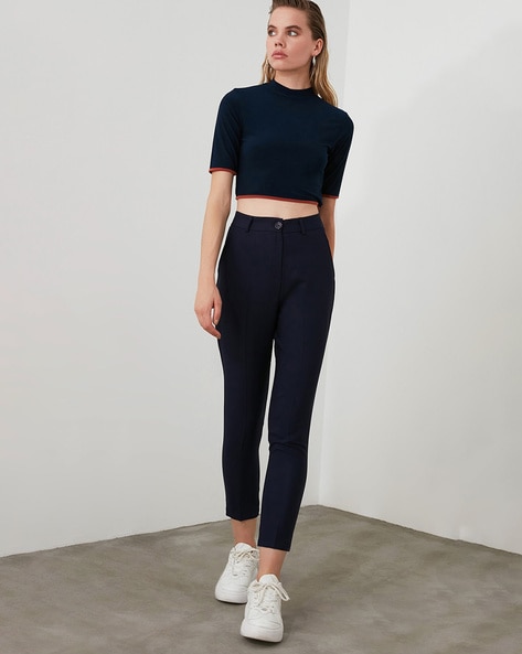 valentino Plain TANDUL elastic belt women trouser Size 28