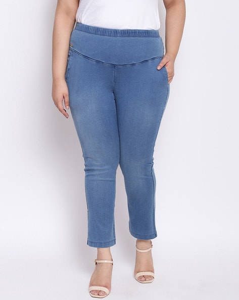 Classic Girl High Rise Skinny Jeans-Navy | Impoze Style™