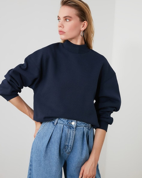 womens navy blue sweater