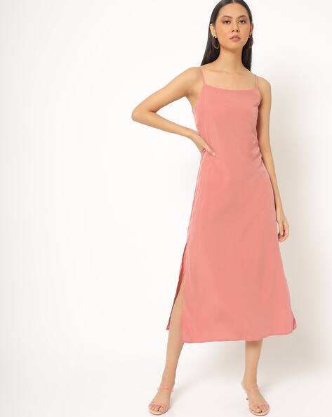 ajio pink dress