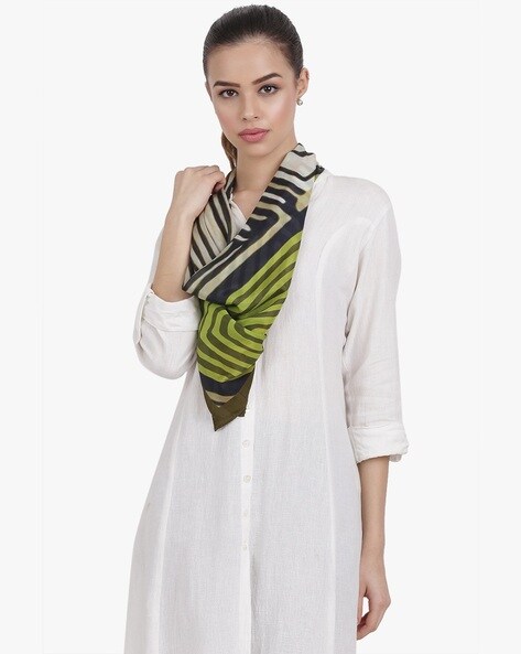 Printed Striped Scarf Price in India