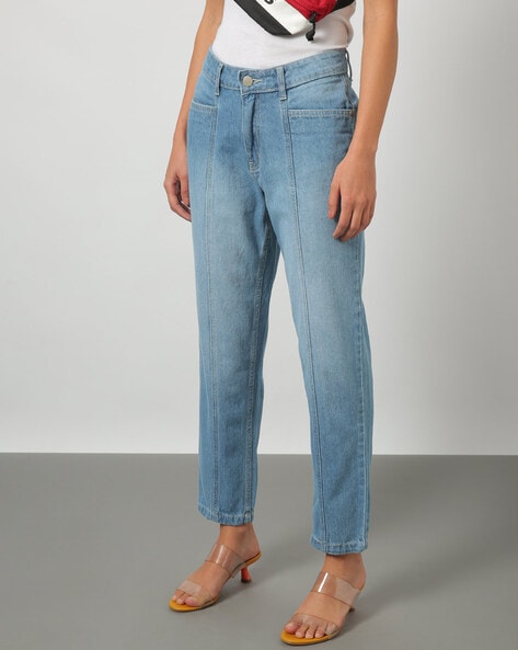 ajio straight jeans