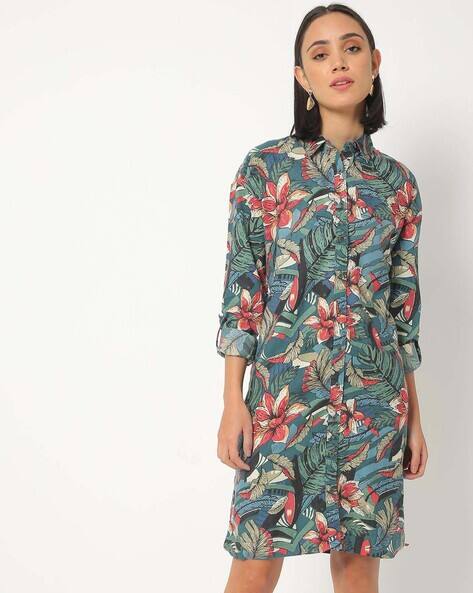 Buy Turquoise Blue Dresses for Women by Pepe Jeans Online | Ajio.com