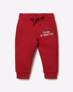 united colors of benetton Boys Cotton Track Pants with Elasticated Drawstring Waist-picture-34