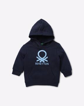 United Colors Of Benetton Kapuzenpullover Für Jungen – Aus 94% Baumwolle, Mit Logo-Print, Normale Passform