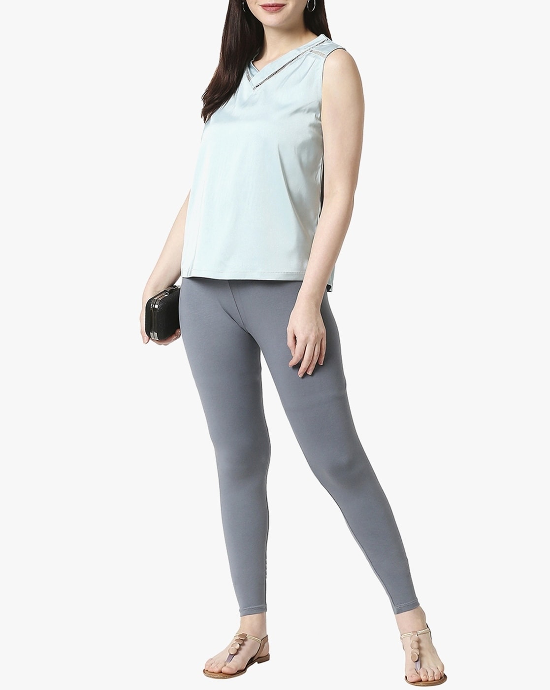 Buy Grey Churidars & Leggings for Women by ZRI Online