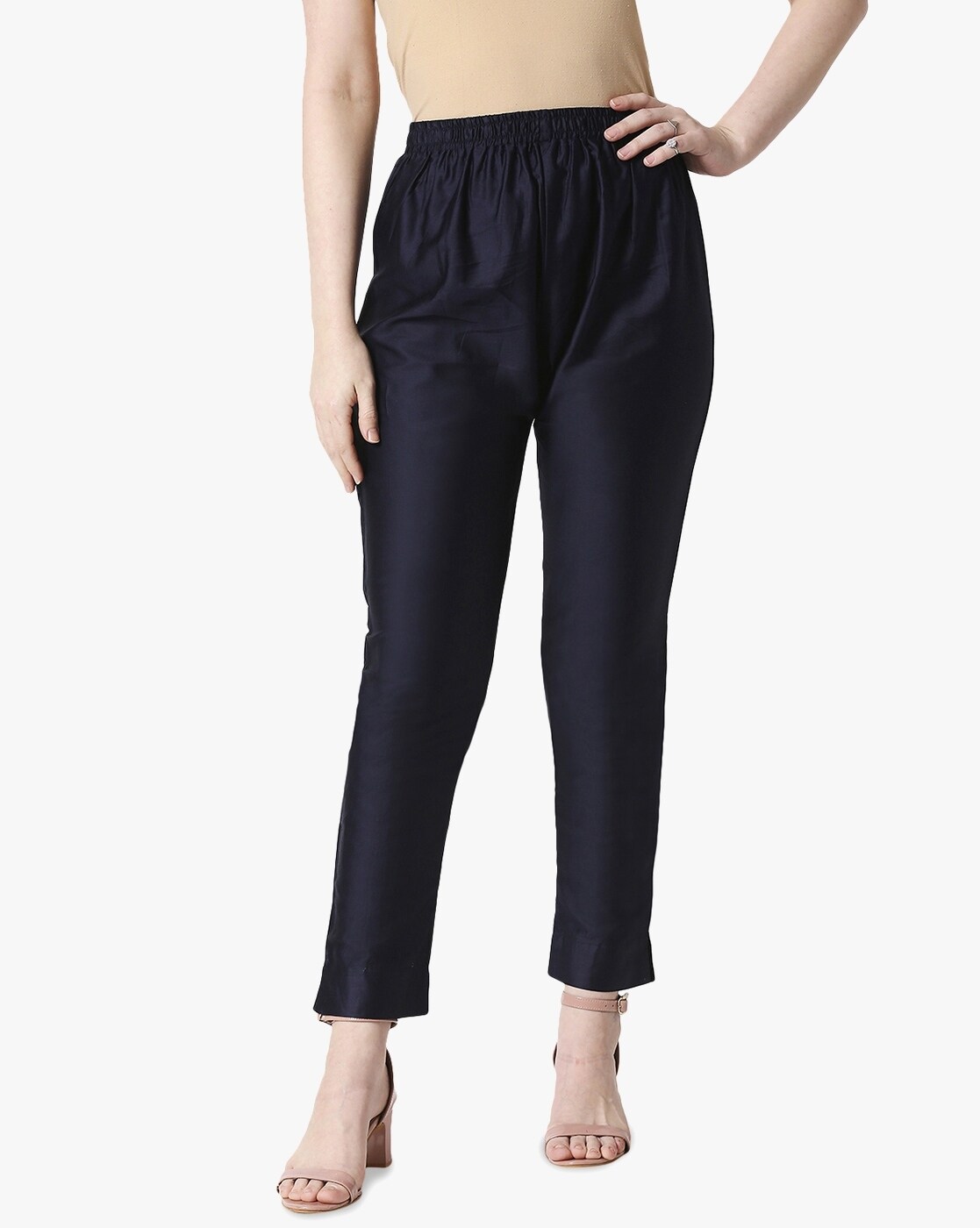 Buy Navy Blue Pants for Women by ZRI Online