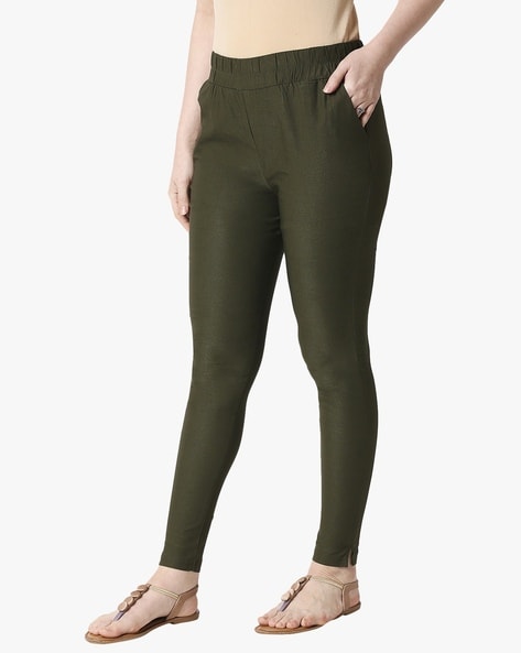 Buy Olive Green Pants for Women by ZRI Online