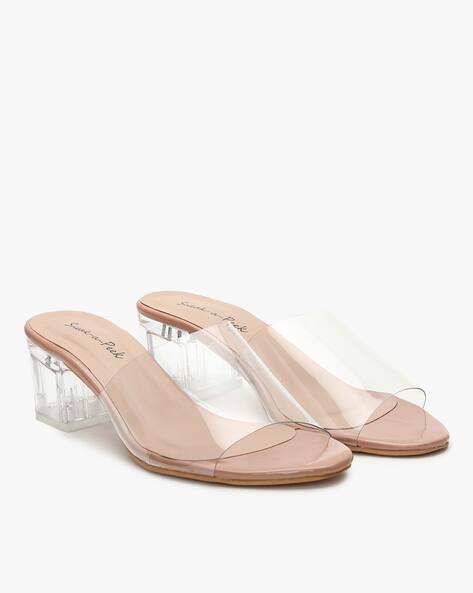 Buy Pink Heeled Sandals for Women by 
