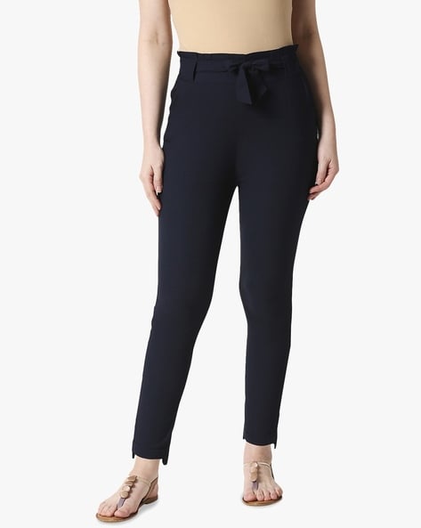 Buy Navy Blue Pants for Women by ZRI Online