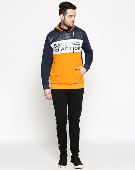 Buy Yellow Sweatshirt Hoodies for Men by Ajile by Pantaloons