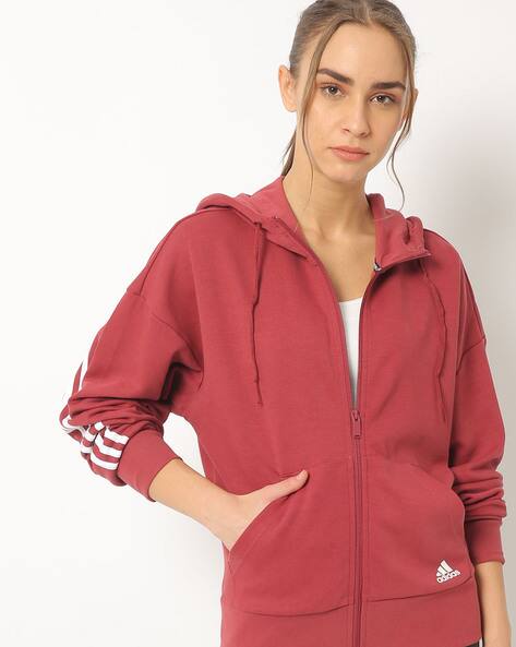 Zip-Front Hoodie with Insert Pockets