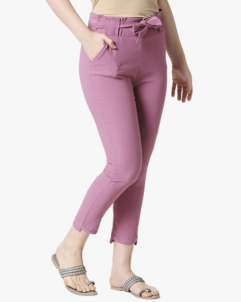 Buy Light Pink Trousers & Pants for Women by Vero Moda Online | Ajio.com