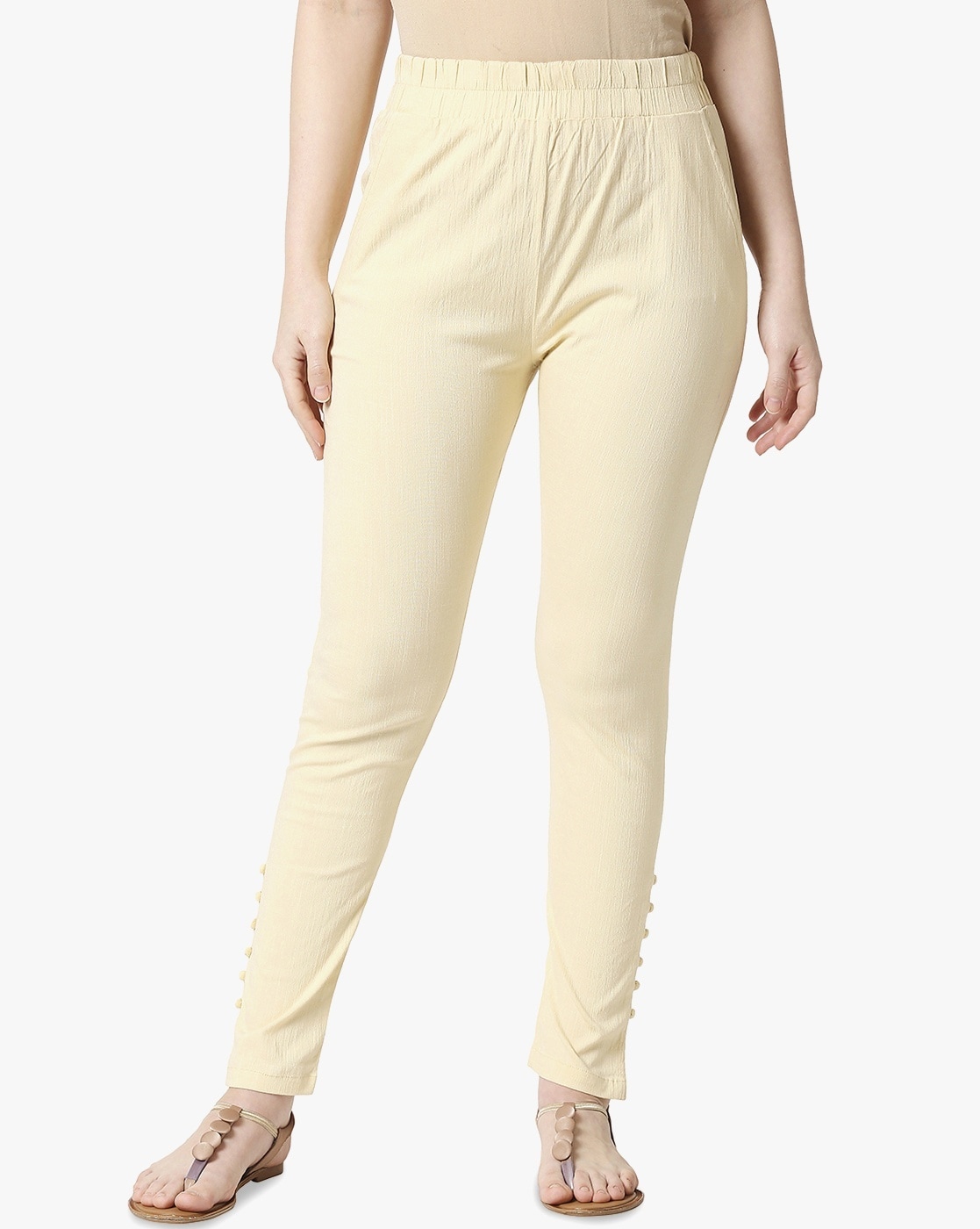 Textured Pants with Insert Pockets