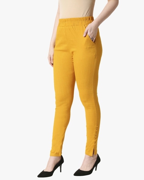 Buy Yellow Leggings for Women by ZRI Online