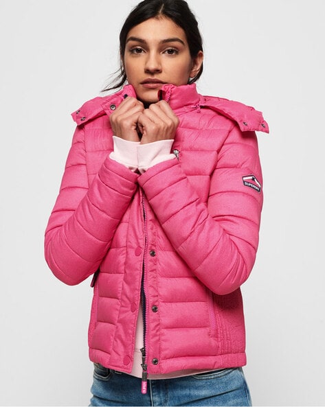 Uitgestorven Bladeren verzamelen marketing Buy Pink Jackets & Coats for Women by SUPERDRY Online | Ajio.com