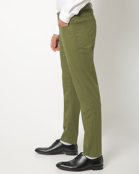 Trendy Cotton Olive Green Trouser  Sujatra