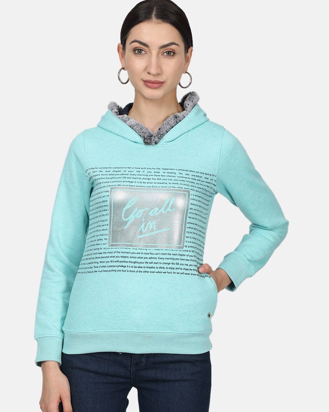 green ladies sweatshirt