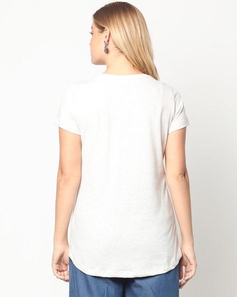 Buy White Tshirts for Women by DNMX Online