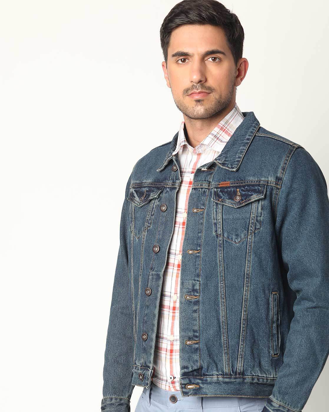 Buy Black Jackets & Coats for Men by LLAK JEANS Online | Ajio.com