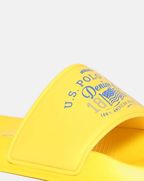 Buy Yellow Flip Flop u0026 Slippers for Men by U.S. Polo Assn. Online | Ajio.com