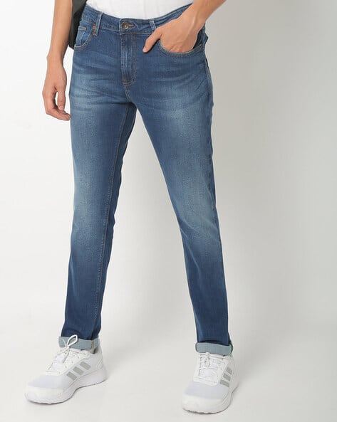 UNITED COLORS OF BENETTON Men Lightly Washed Mid-Rise Skinny Jeans