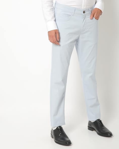 UNITED COLORS OF BENETTON Flat-Front Cotton Pants