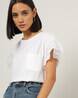 Buy White Tshirts for Women by Outryt by AZORTE Online | Ajio.com
