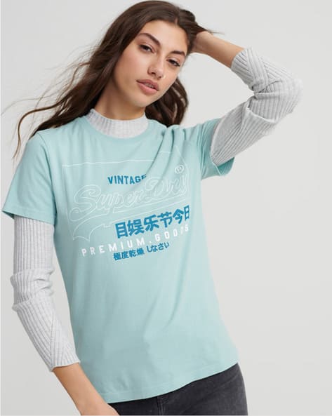 Buy Blue Tshirts For Women By Superdry Online Ajio Com