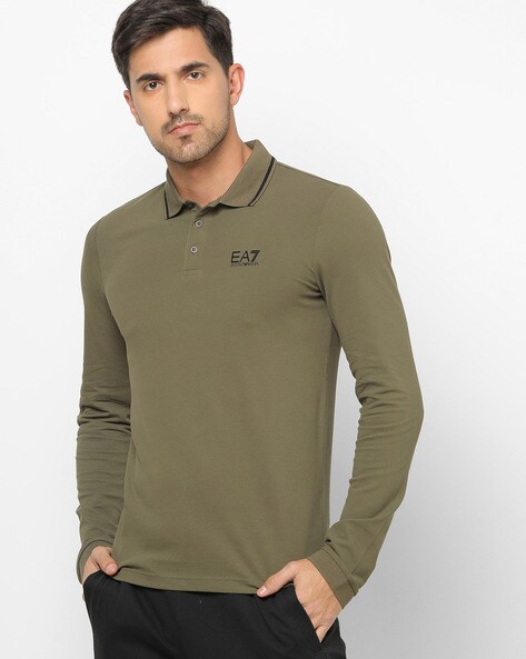 Ea7 polo clearance long sleeve