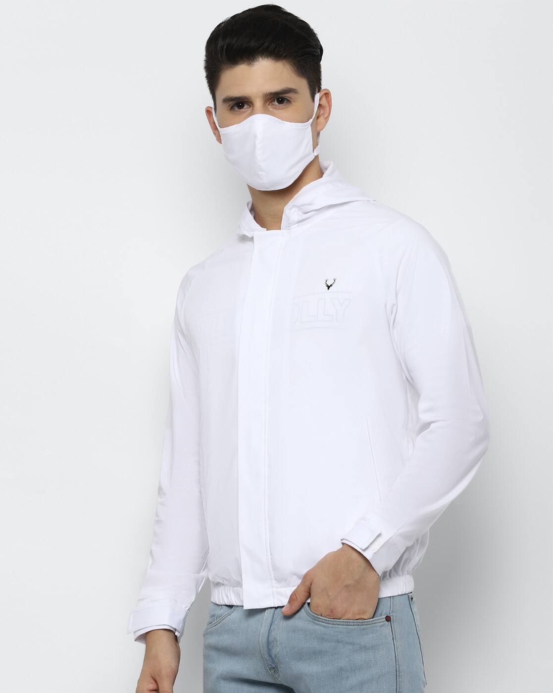 allen solly white jacket