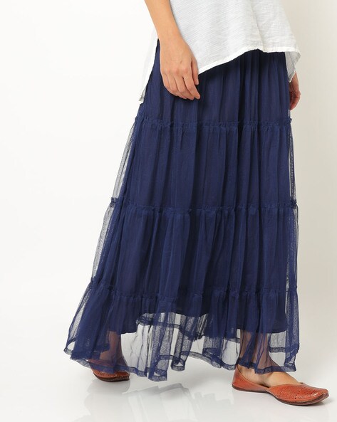 navy blue skirt with pockets