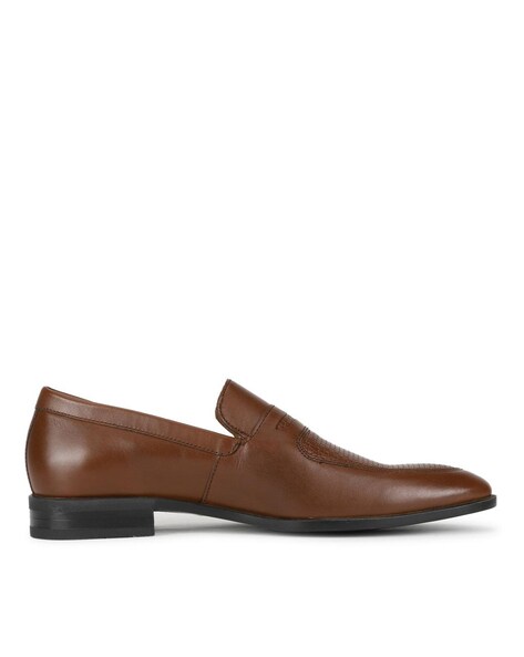 Louis Philippe Slip-On : Buy Louis Philippe Men Brown Leather Formal Shoes  Online