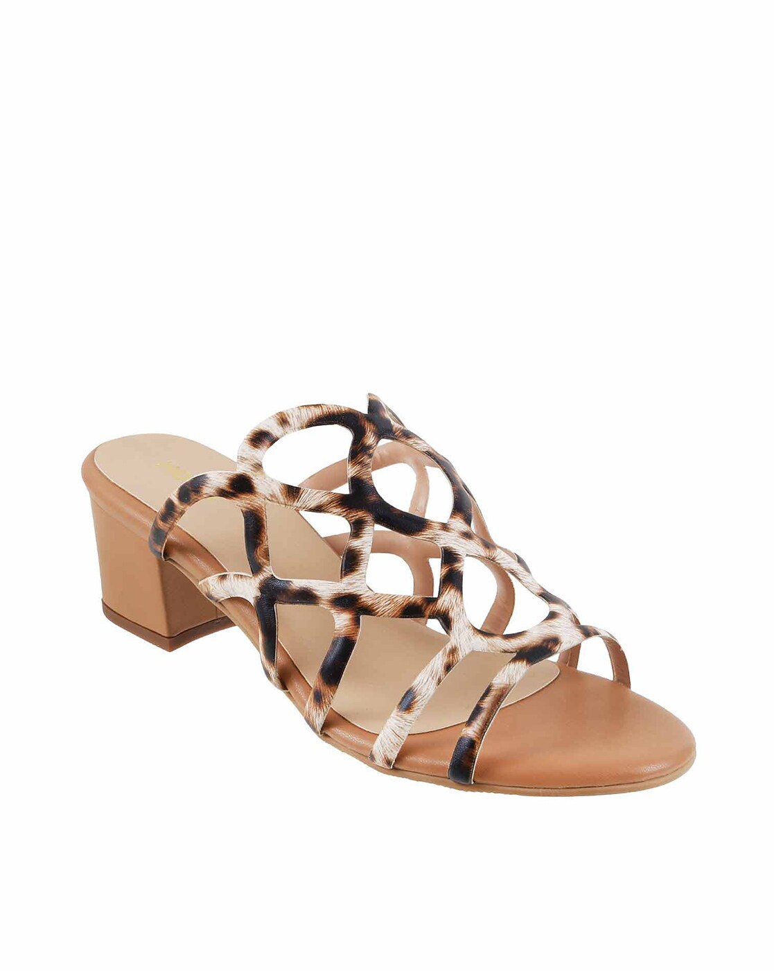 Buy Beige Heeled Sandals for Women by Mochi Online