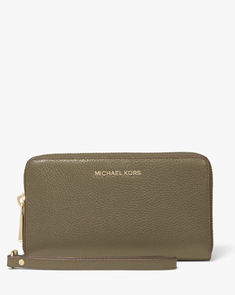 Buy Michael Kors Women Cream MK Sigil Wristlet Wallet for Women Online |  The Collective
