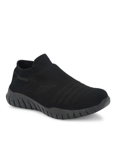 black casual slip on shoes