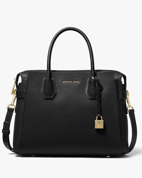 Buy Michael Kors Mercer Large Satchel Black Color Women AJIO LUXE