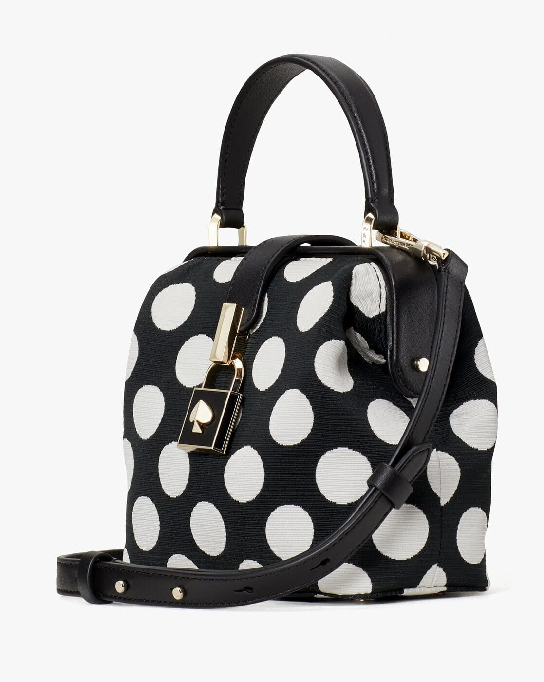 Arriba 123+ imagen kate spade black and white polka dot tote