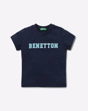 united colors of benetton Brand Print Round-Neck T-shirt-picture-26