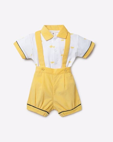 ロンパース・カバーオール house on the hill/rompers/yellow/80 house on the hill/rompers/yellow/80
