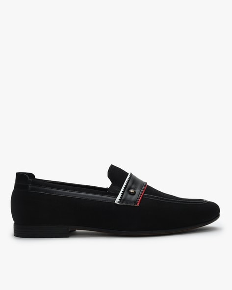 Loafers with Contrast Panel