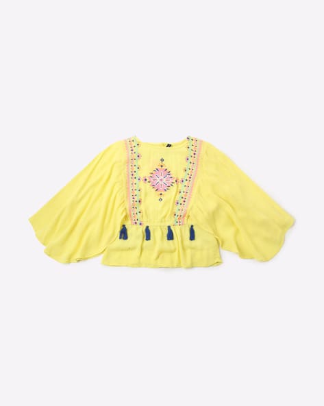 yellow tops topshop