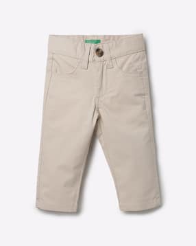 united colors of benetton Flat-Front Trousers with Insert Pockets-picture-36