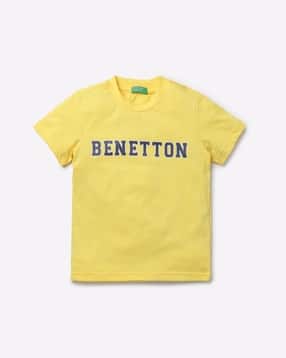united colors of benetton Brand Print Round-Neck T-shirt-picture-19