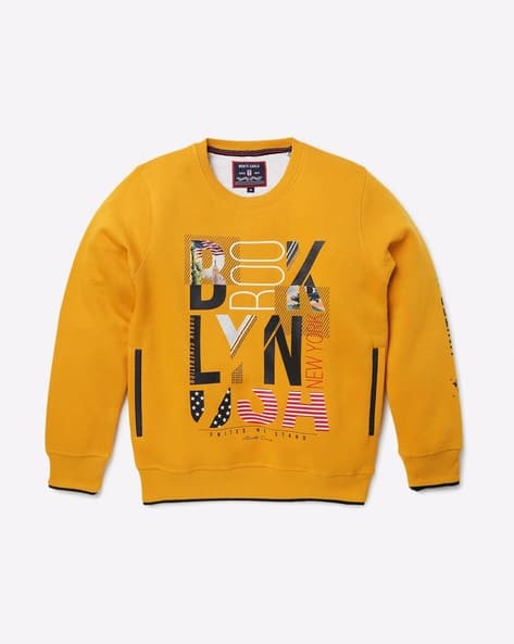 Printed Round-Neck Sweatshirt